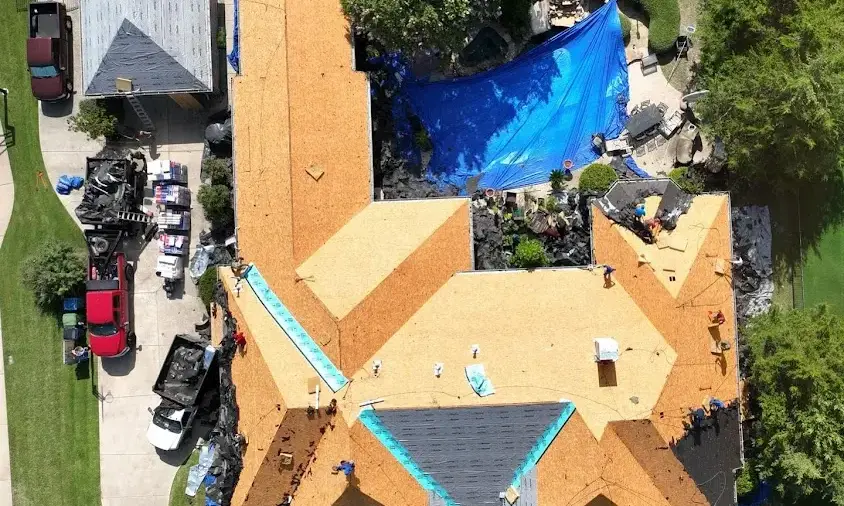 Professional Roof Repair being performed in Logan